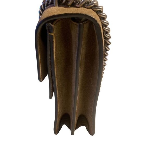 Gucci Medium Dionysus Chain Handbag in Beige Suede - Picture 8 of 12